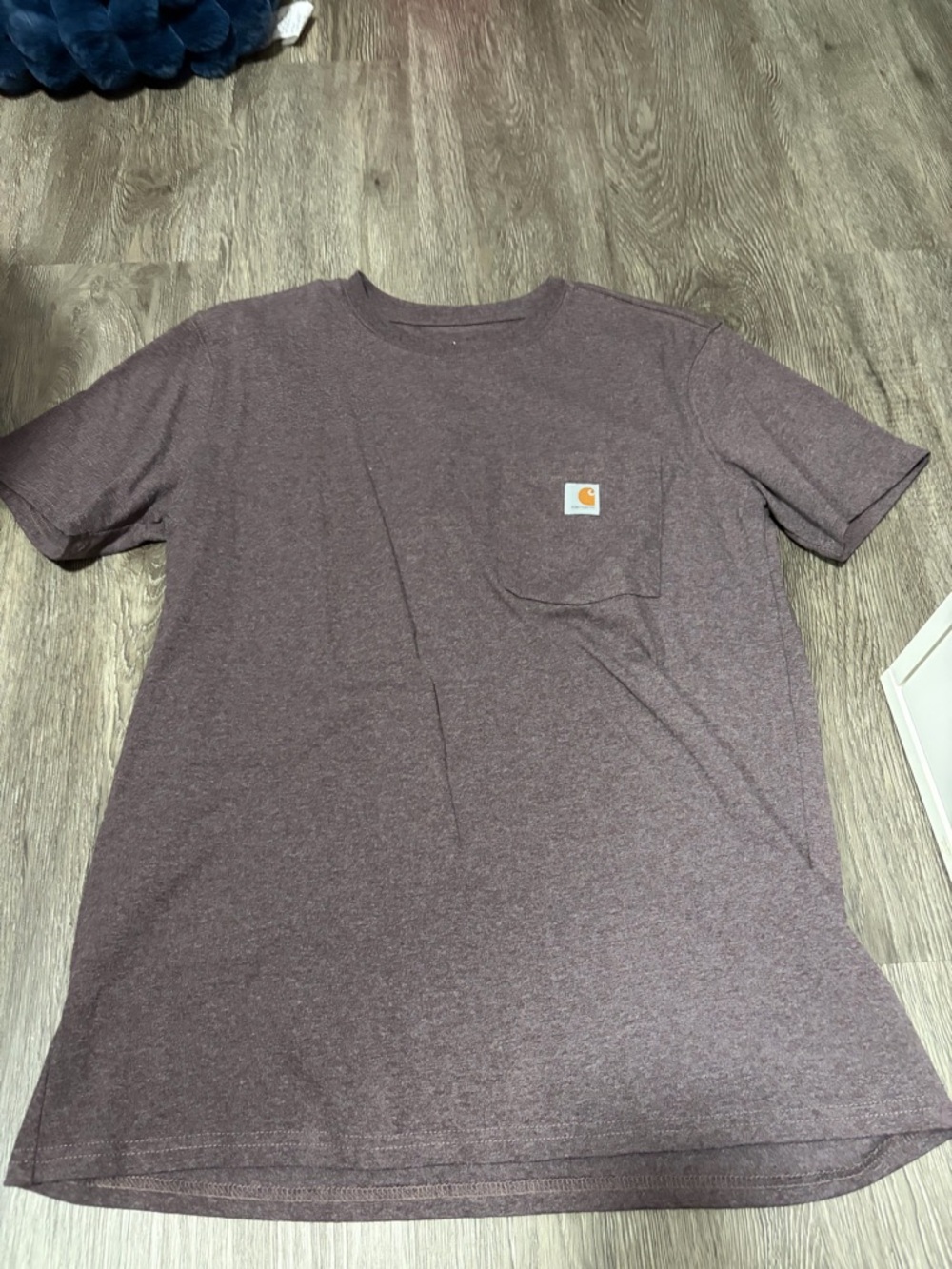 Carhartt Heather Plum Pocket Tee - Crew Neck Short Sleeve